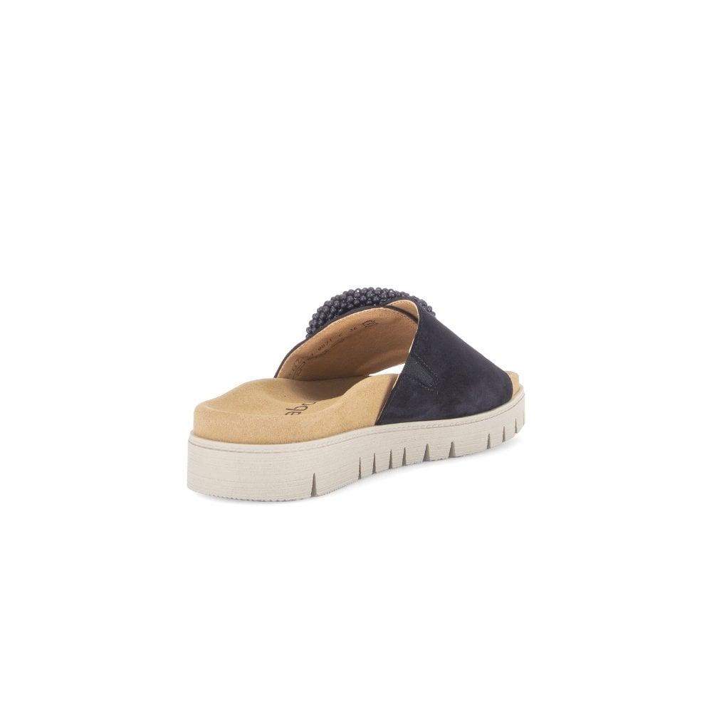 Buckle Slide by Gabor - Navy Blue 36