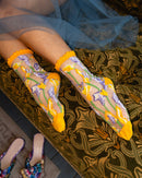 Calla Lily Ruffle Sheer Crew Sock
