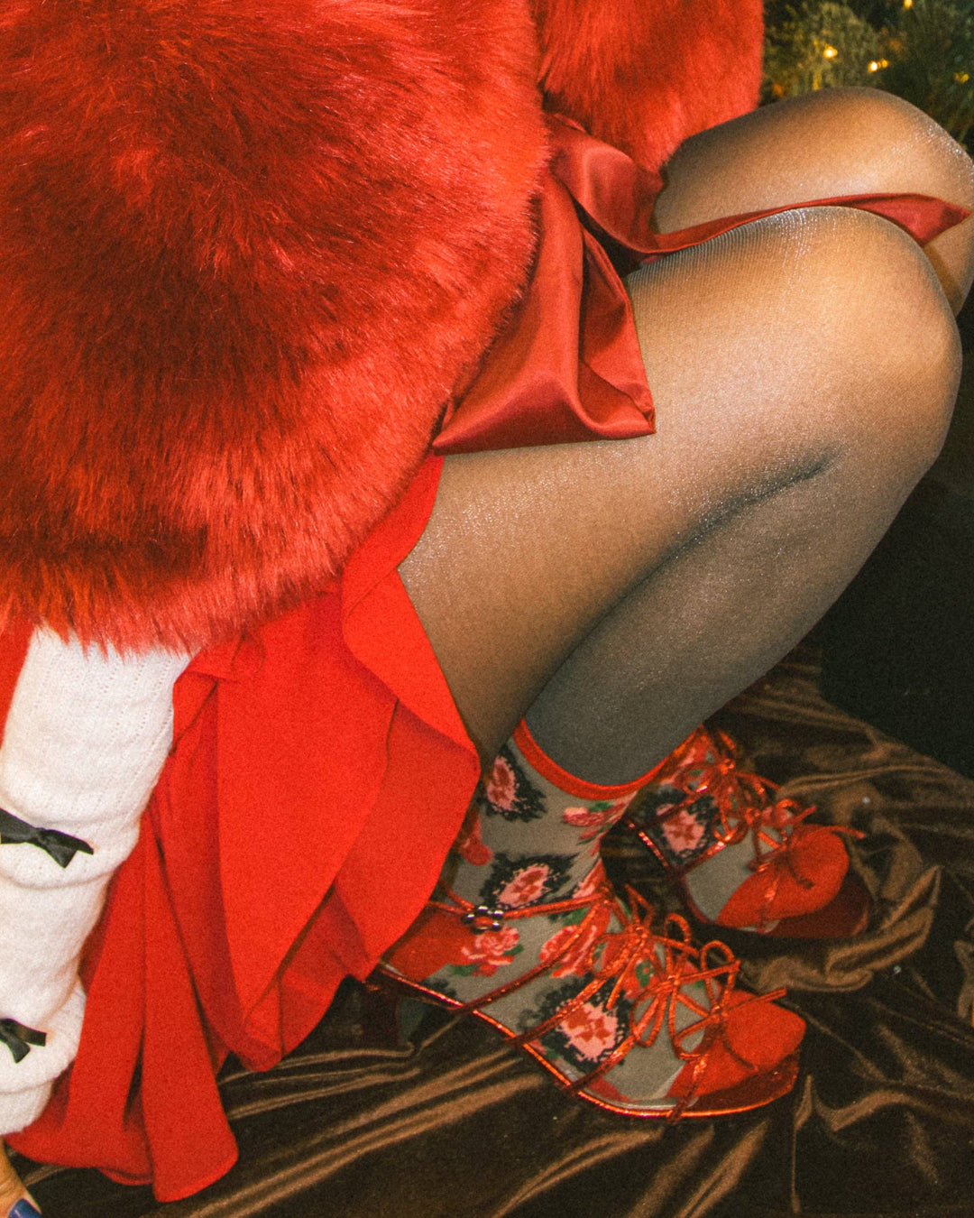 Cameo Rose Sheer Crew by Sock Candy