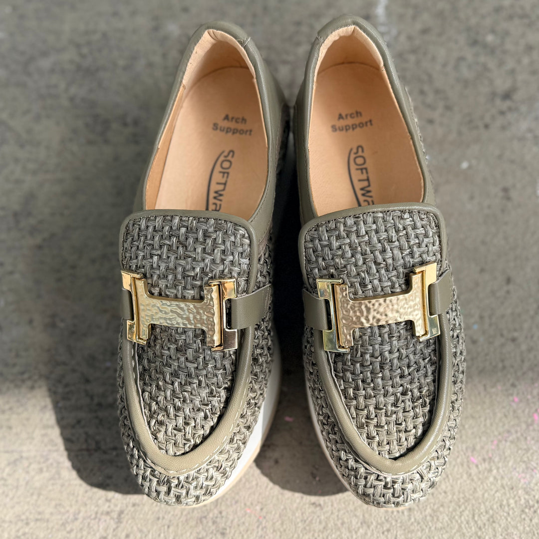 Camille by Softwaves - Woven Raffia Kaki