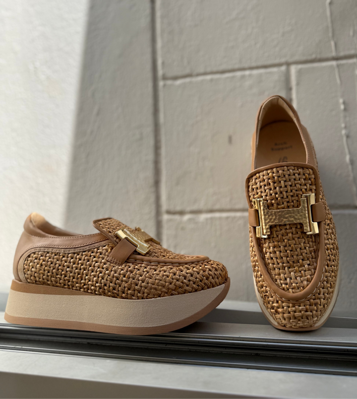 Camille Woven Raffia by Softwaves - Noisette