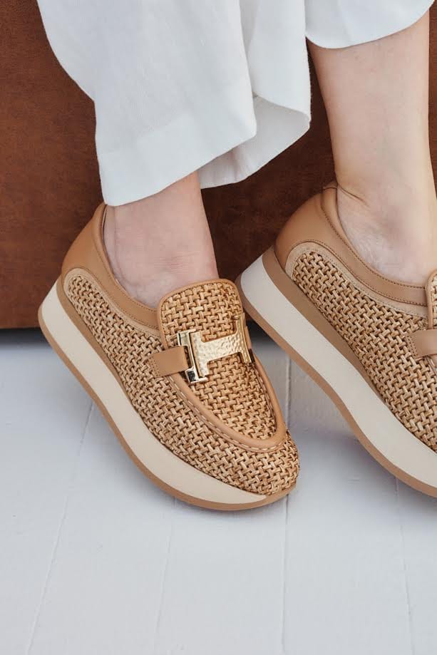 Camille Woven Raffia by Softwaves - Noisette