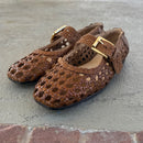 CARMI Woven Flat by Silent D - ALMOND