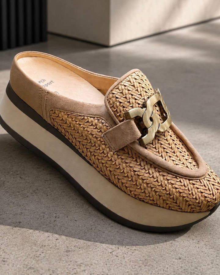 Celeste Rafia Mule by Softwaves