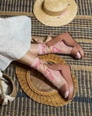 Cherry Blossom Sheer Crew Sock: Size I: Fits US W5.5-10