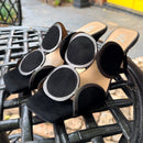 Circle Heel by Ezzio - Black / Carbon