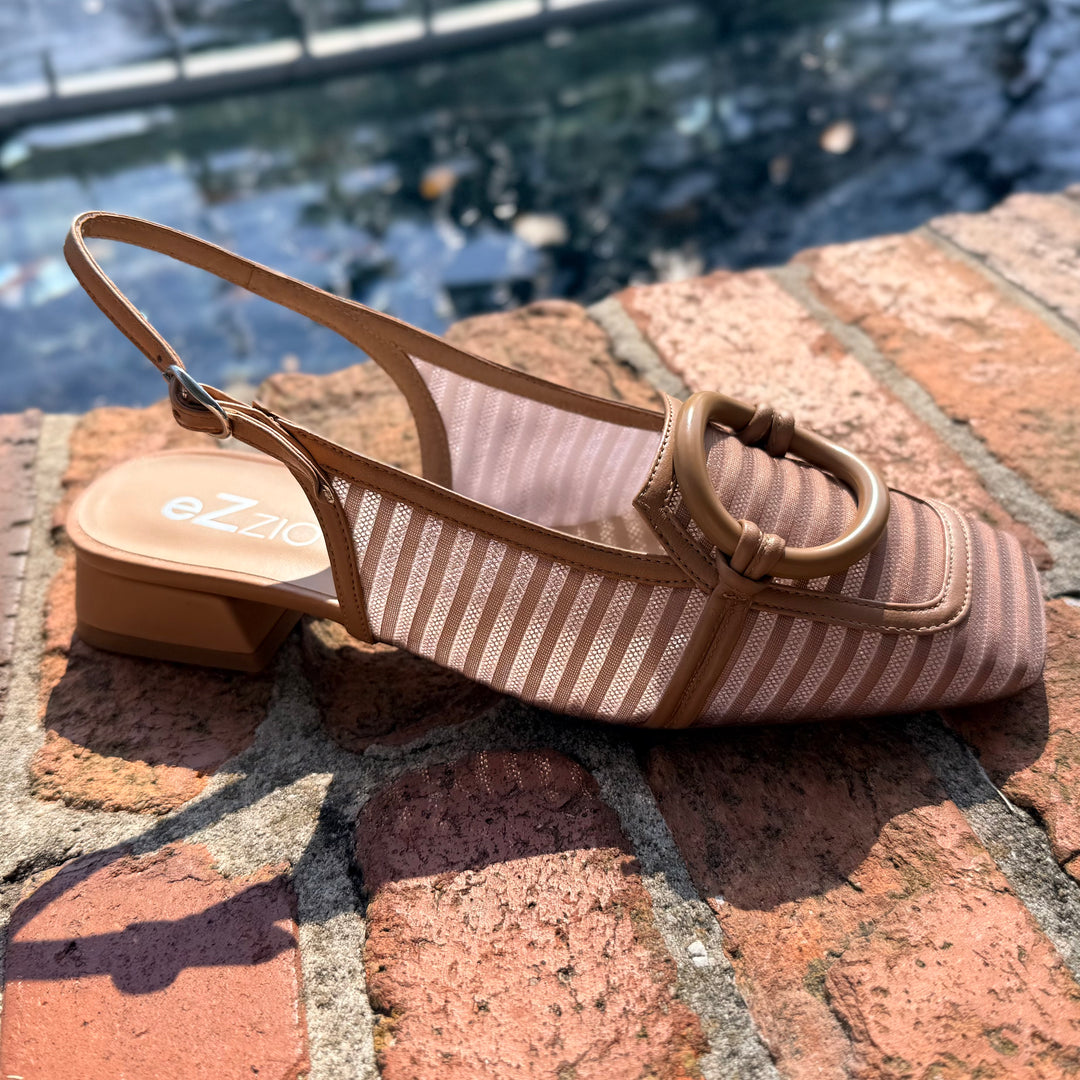 Circle Heel by Ezzio - Camel