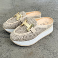 Clarita Rafia Mule by Softwaves - Sahara
