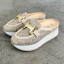 Clarita Rafia Mule by Softwaves - Sahara