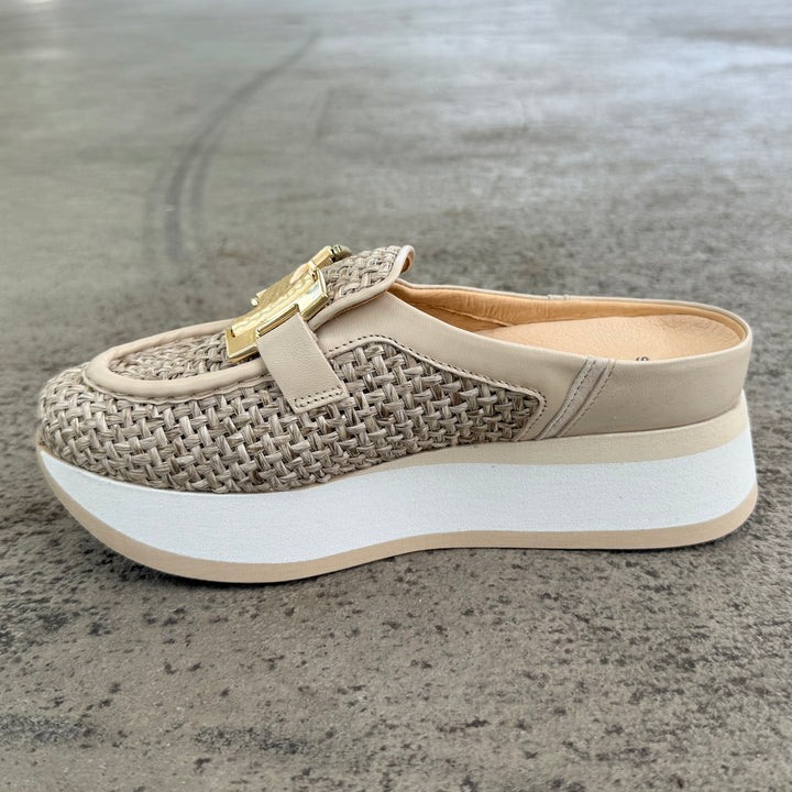Clarita Rafia Mule by Softwaves - Sahara