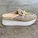 Clarita Rafia Mule by Softwaves - Sahara
