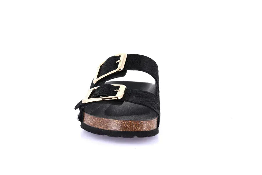 Cork animalier | ENNY by Grunland - Nero Pony Hair 40