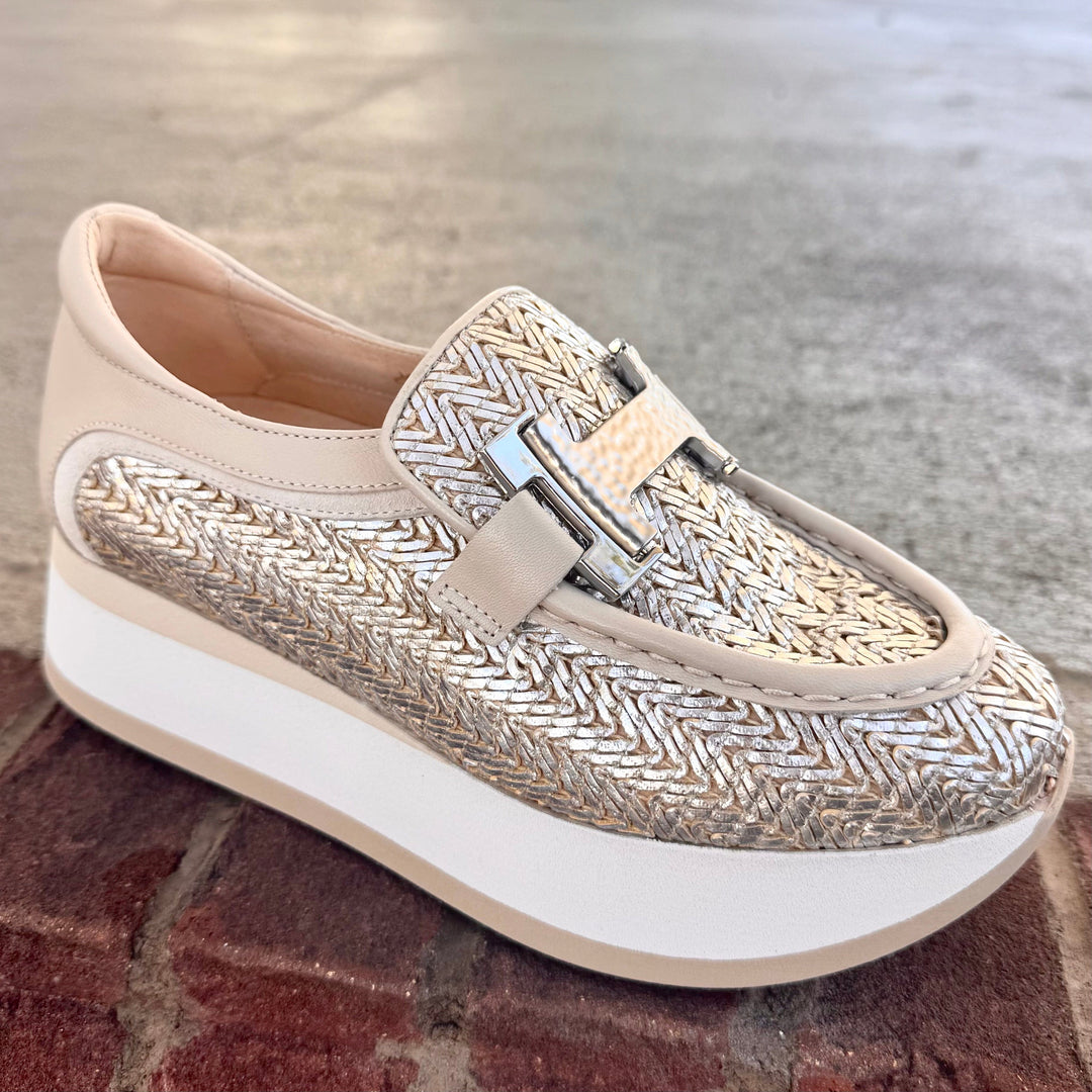 Coro Raffia by Softwaves - Silver/Almond