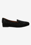 CORREZE Black Suede Rhinestones