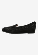 CORREZE Black Suede Rhinestones