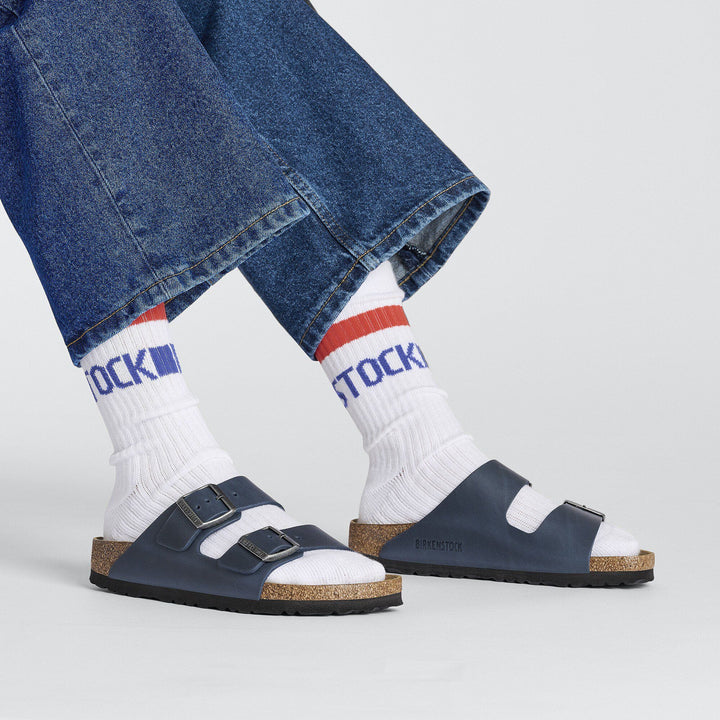 Cotton Tennis Socks-Elastane Unisex White