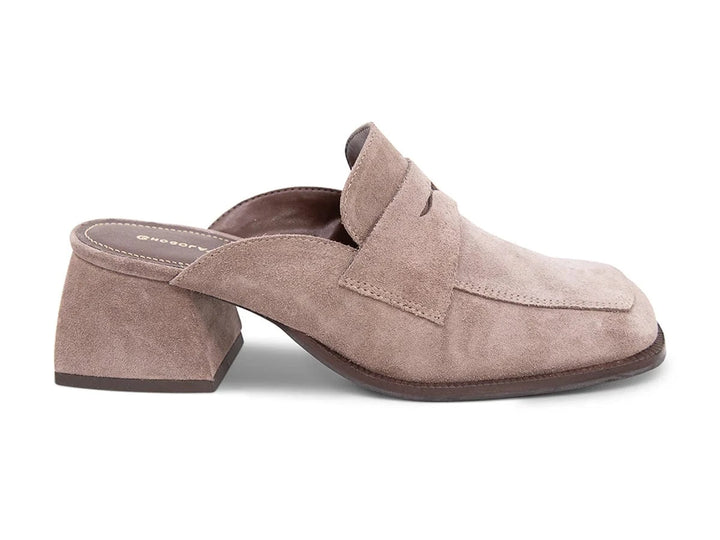 Delilah Mule Fog Suede