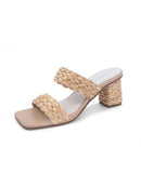 DOVE RAFFIA SANDAL