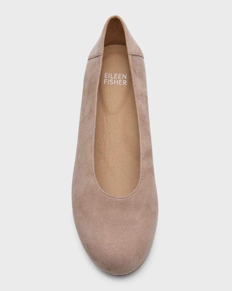 EILEEN FISHER UNA 2 BALLET FLAT EARTH NUBUCK