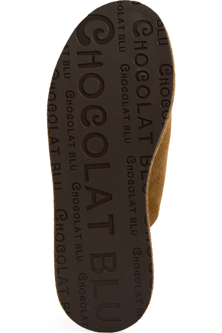 Elara Suede Wedge by Chocolat Blu - Camel