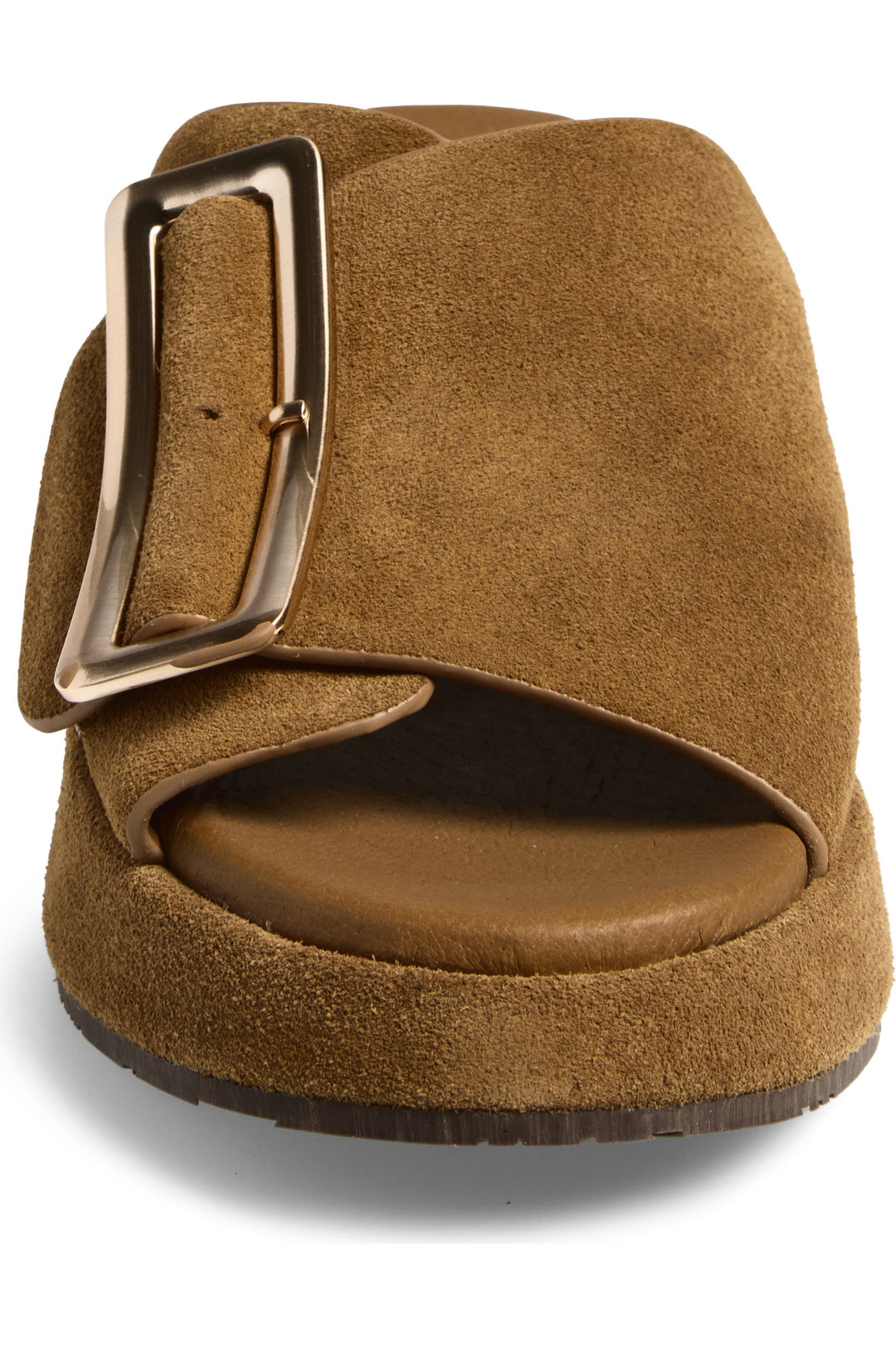 Elara Suede Wedge by Chocolat Blu - Camel