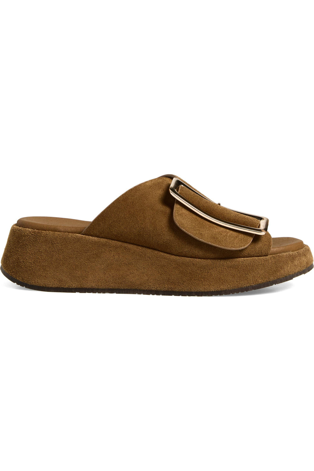 Elara Suede Wedge by Chocolat Blu - Camel