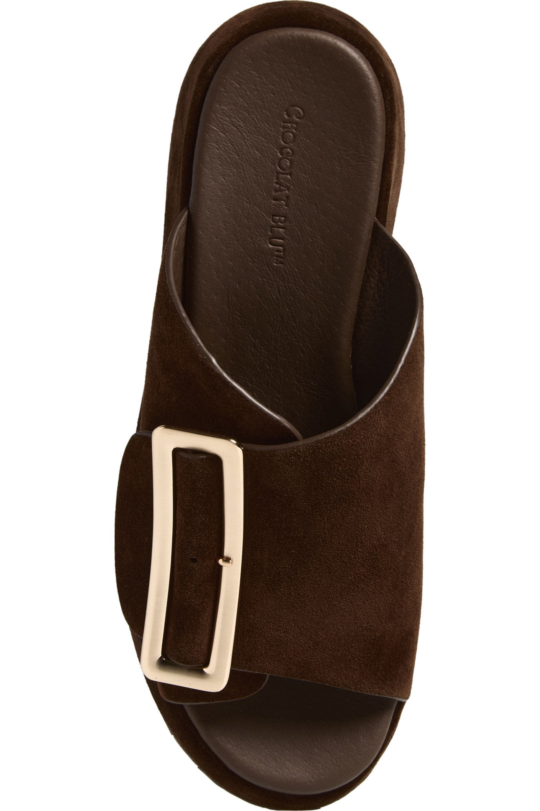 Elara Suede Wedge by Chocolat Blu - Chocolate