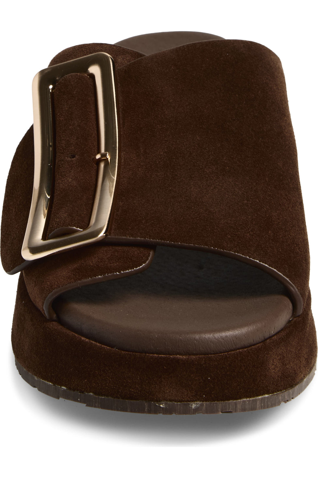 Elara Suede Wedge by Chocolat Blu - Chocolate
