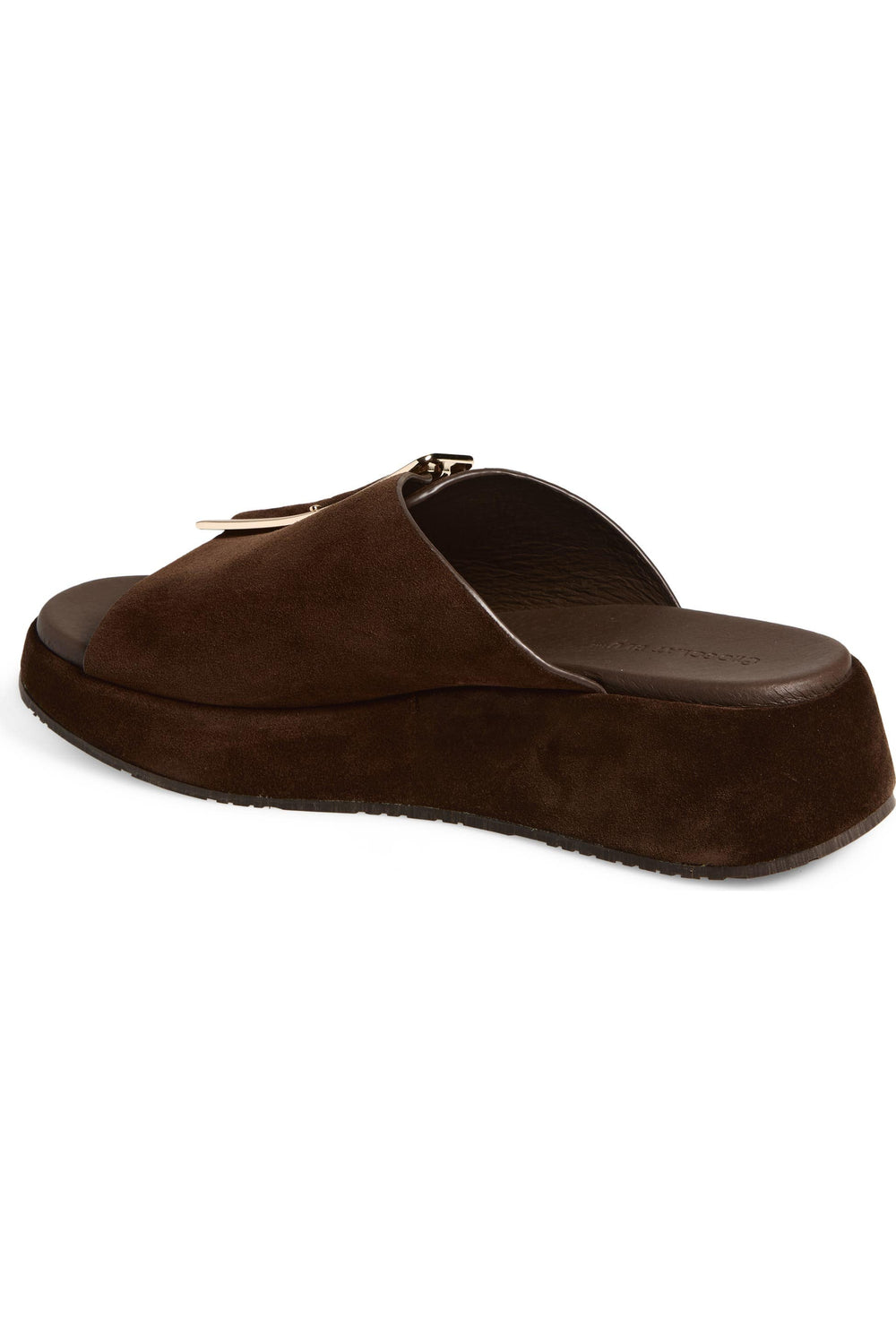 Elara Suede Wedge by Chocolat Blu - Chocolate