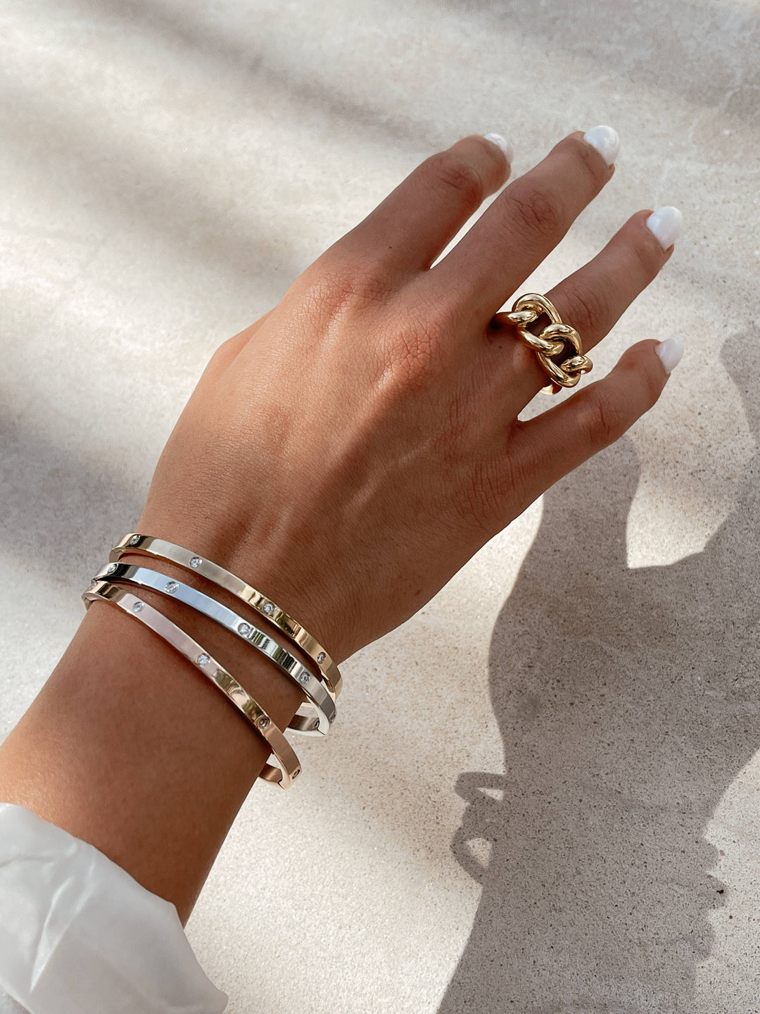 Elsie Stackable Bracelet: Rose Gold