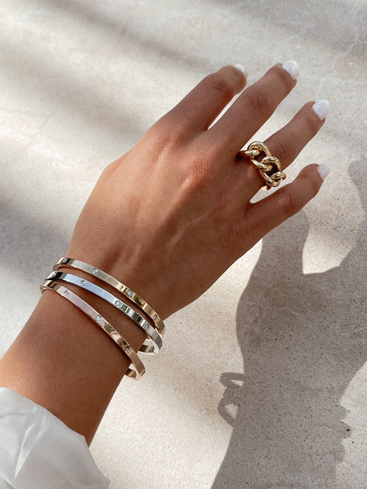 Elsie Stackable Bracelet: Rose Gold