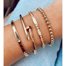 Elsie Stackable Bracelet: Silver