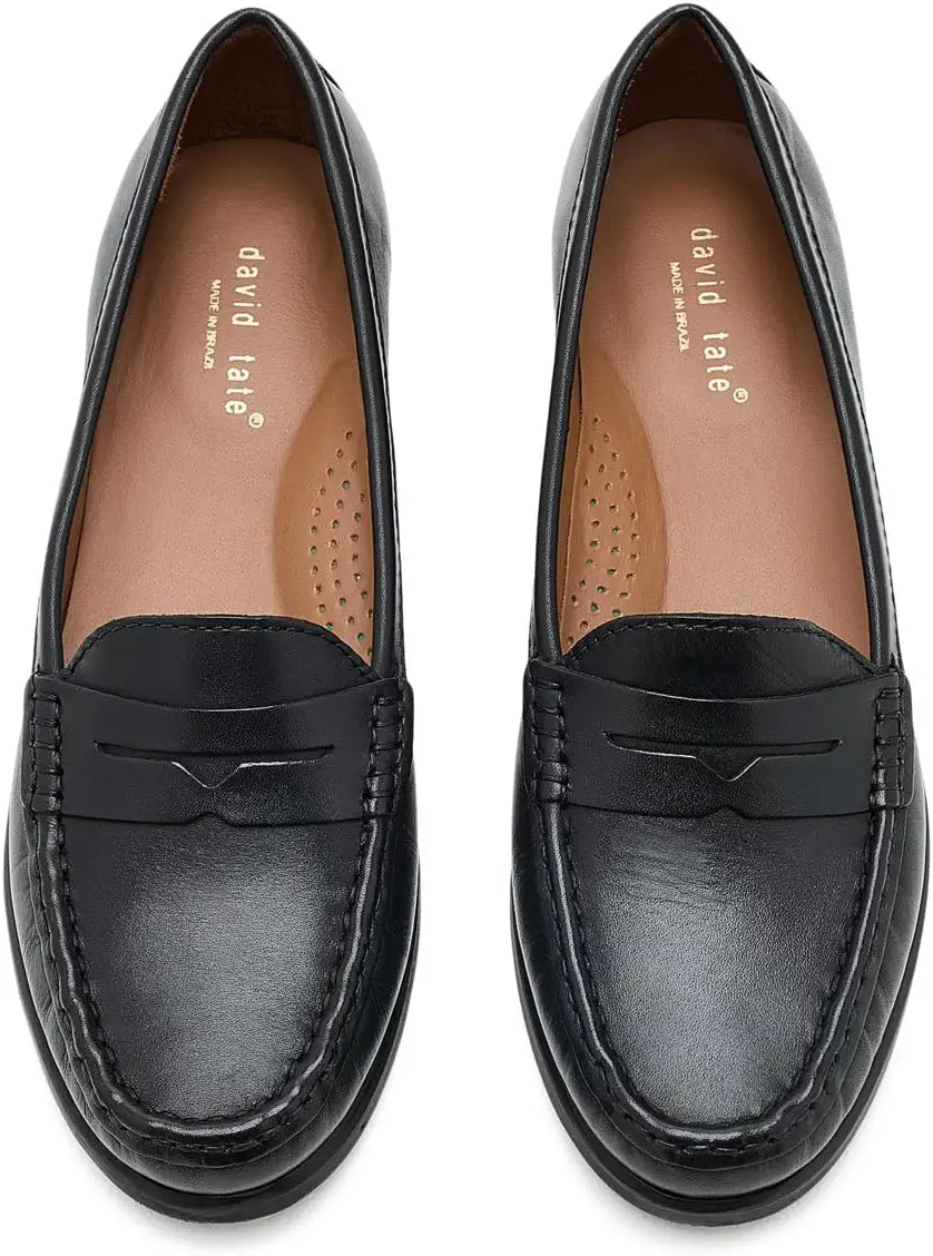 Friend Penny Loafer by David Tate - Black