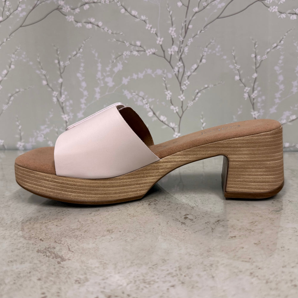 Gabor Buckle Heel White 53