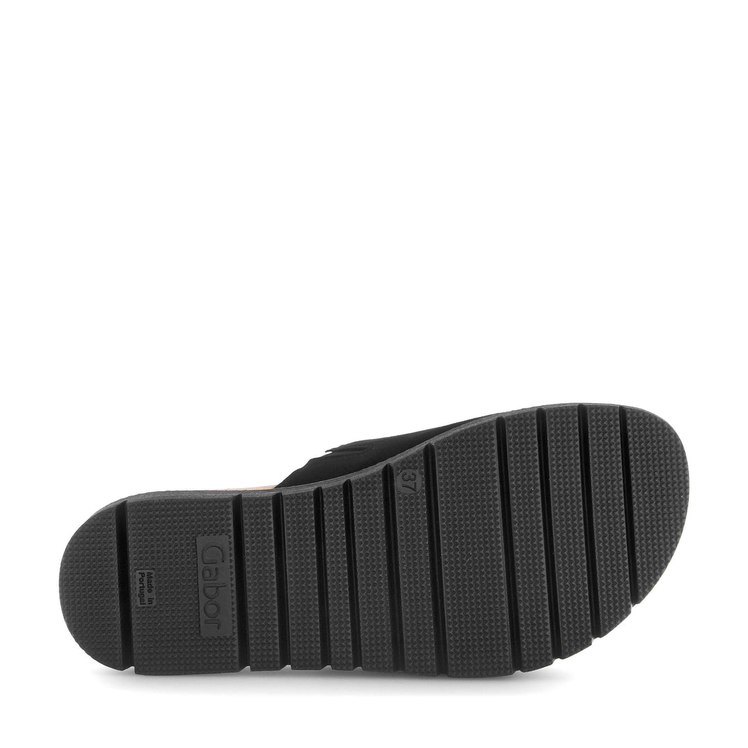 Gabor Buckle Slide Black