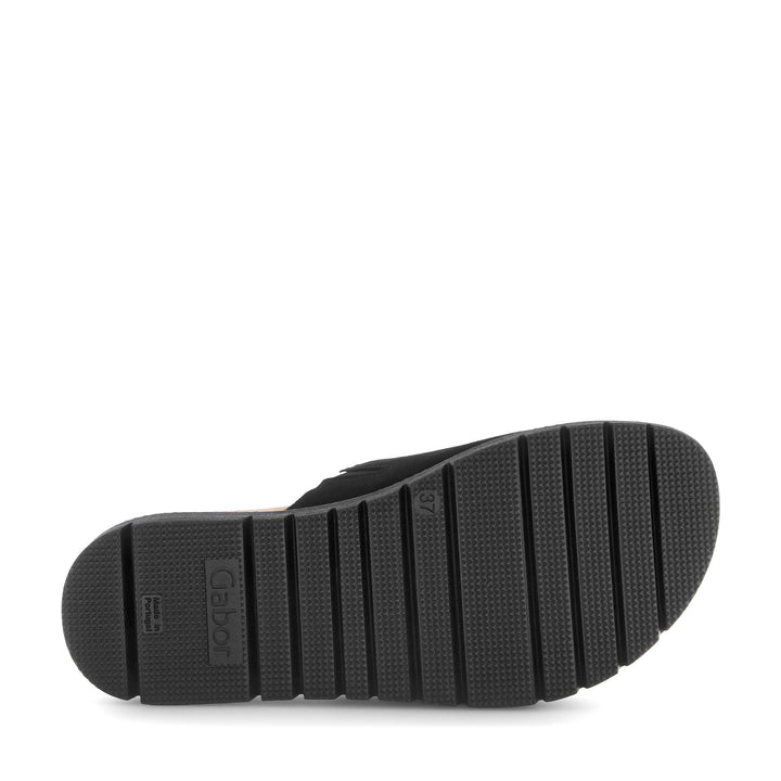 Gabor Buckle Slide Black