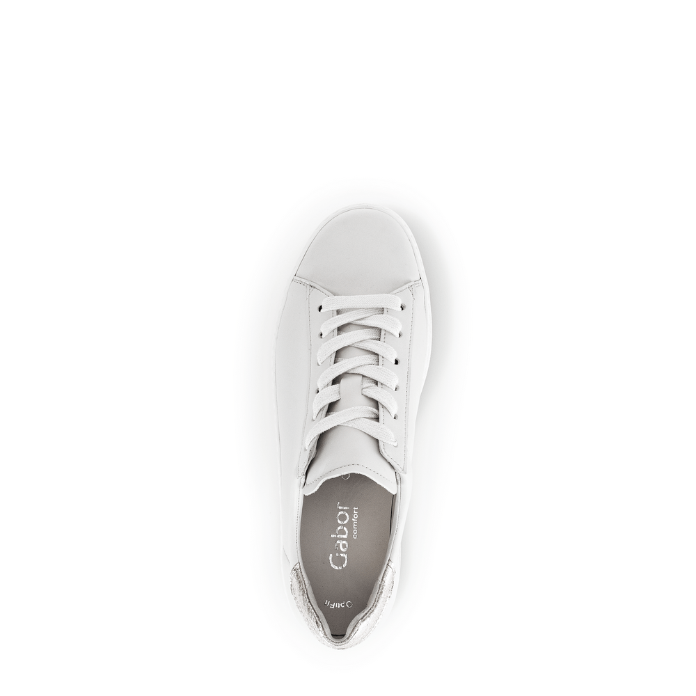 Gabor Leather Sneaker - Off White