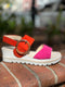 GABOR WEDGE  Pink/Pumpkin