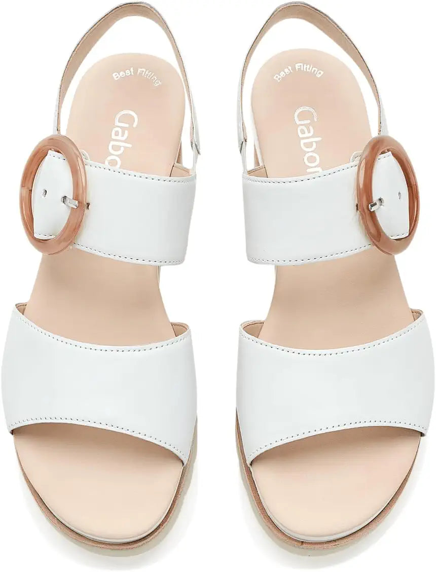 GABOR WEDGE -WHITE