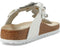 GIZEH FLOWERS WHITE LEATHER  FLOWERS WHITE
