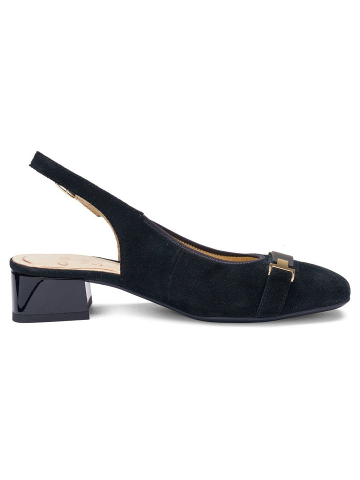 Gliselle Sling Back by Ara - Black Suede 01