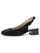 Gliselle Sling Back by Ara - Black Suede 01
