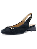 Gliselle Sling Back by Ara - Black Suede 01