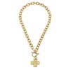 GOLD Cross NECKLACE - 20in