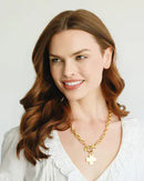 GOLD Cross NECKLACE - 20in