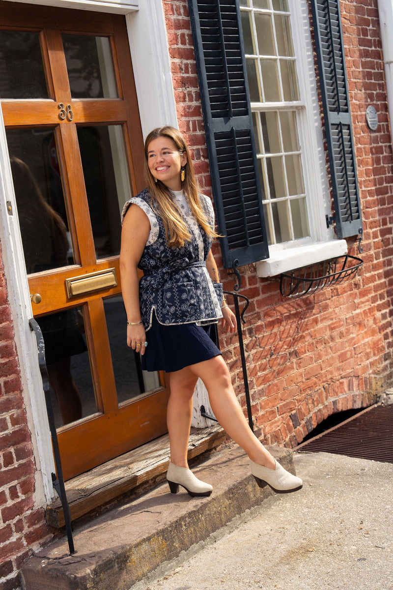 Jill Linen Pump - Charleston Shoe Co.