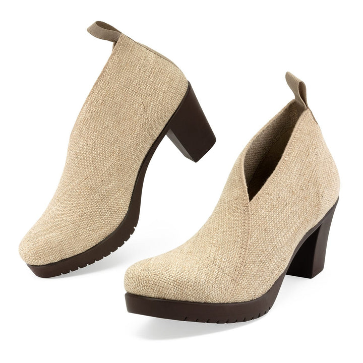 Jill Linen Pump - Charleston Shoe Co.