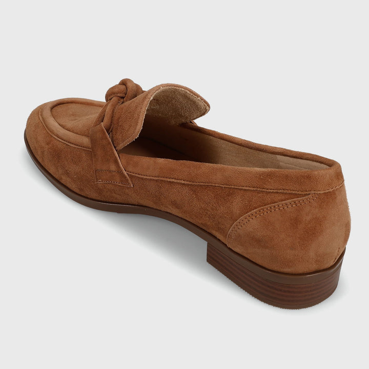 Kaye Knot Loafer by Vaneli - Cuoio Suede