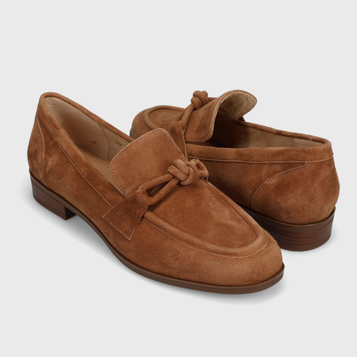 Kaye Knot Loafer by Vaneli - Cuoio Suede