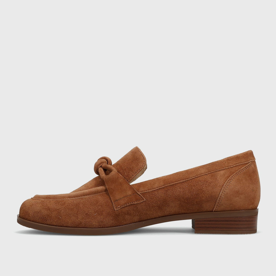 Kaye Knot Loafer by Vaneli - Cuoio Suede